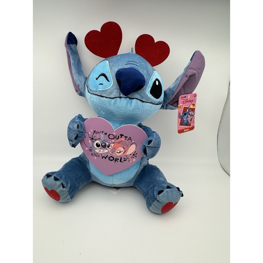 Disney Lilo Stitch Ur Outta This World Candy Heart 13” Plush Love Valentine